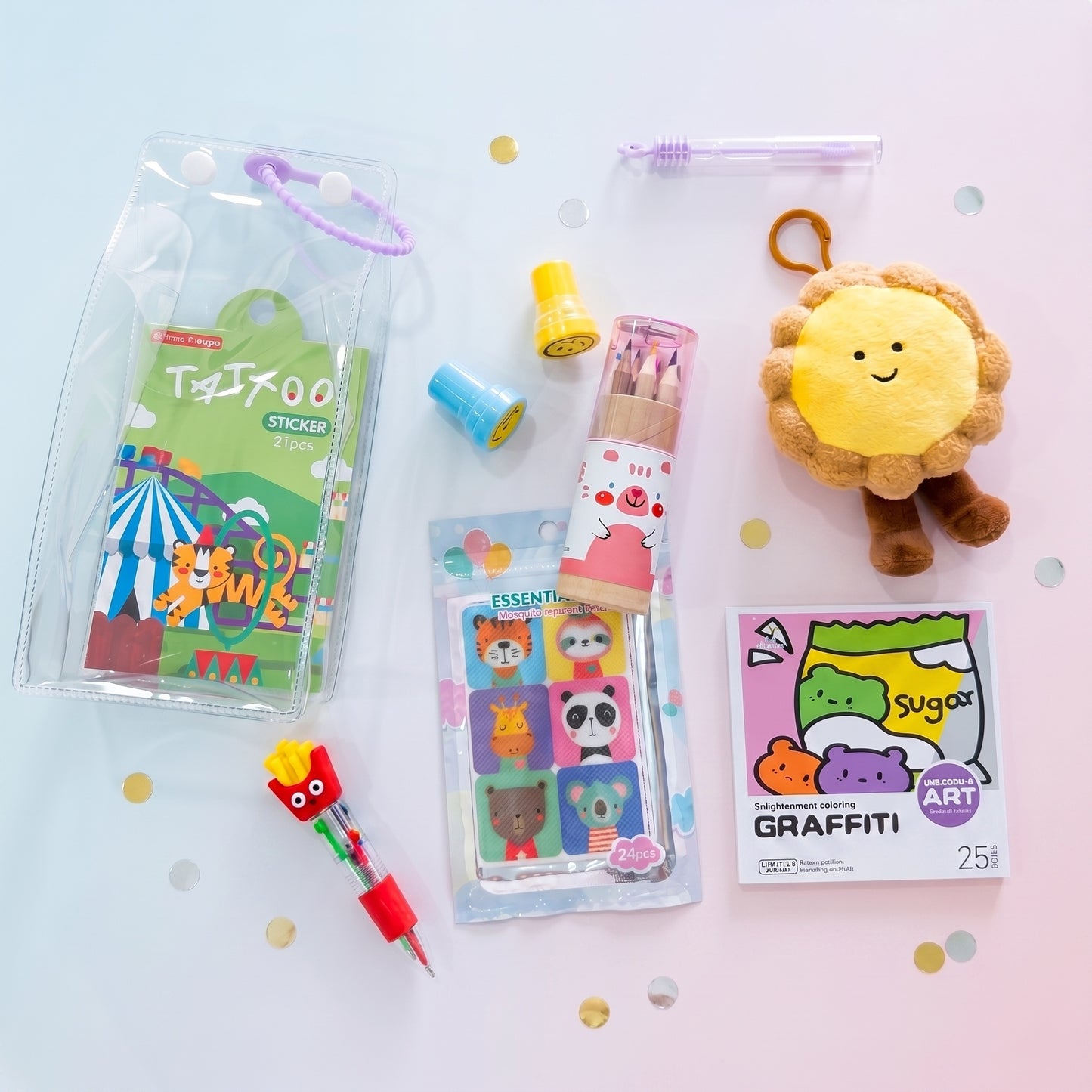 Plush Colouring Carrier Set