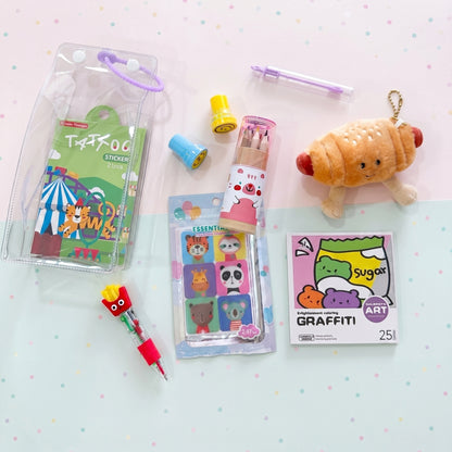 Plush Colouring Carrier Set