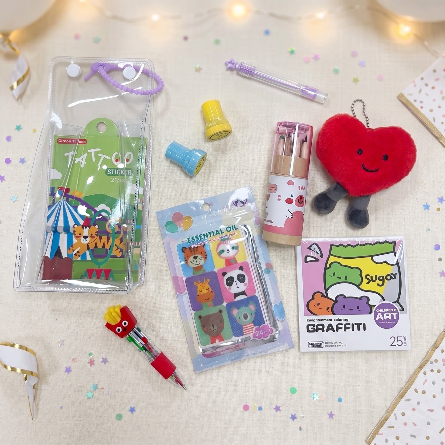 Plush Colouring Carrier Set