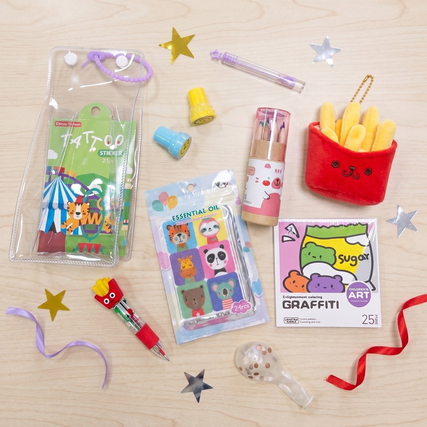 Plush Colouring Carrier Set