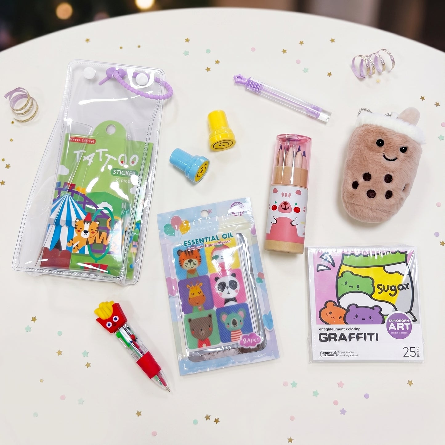 Plush Colouring Carrier Set