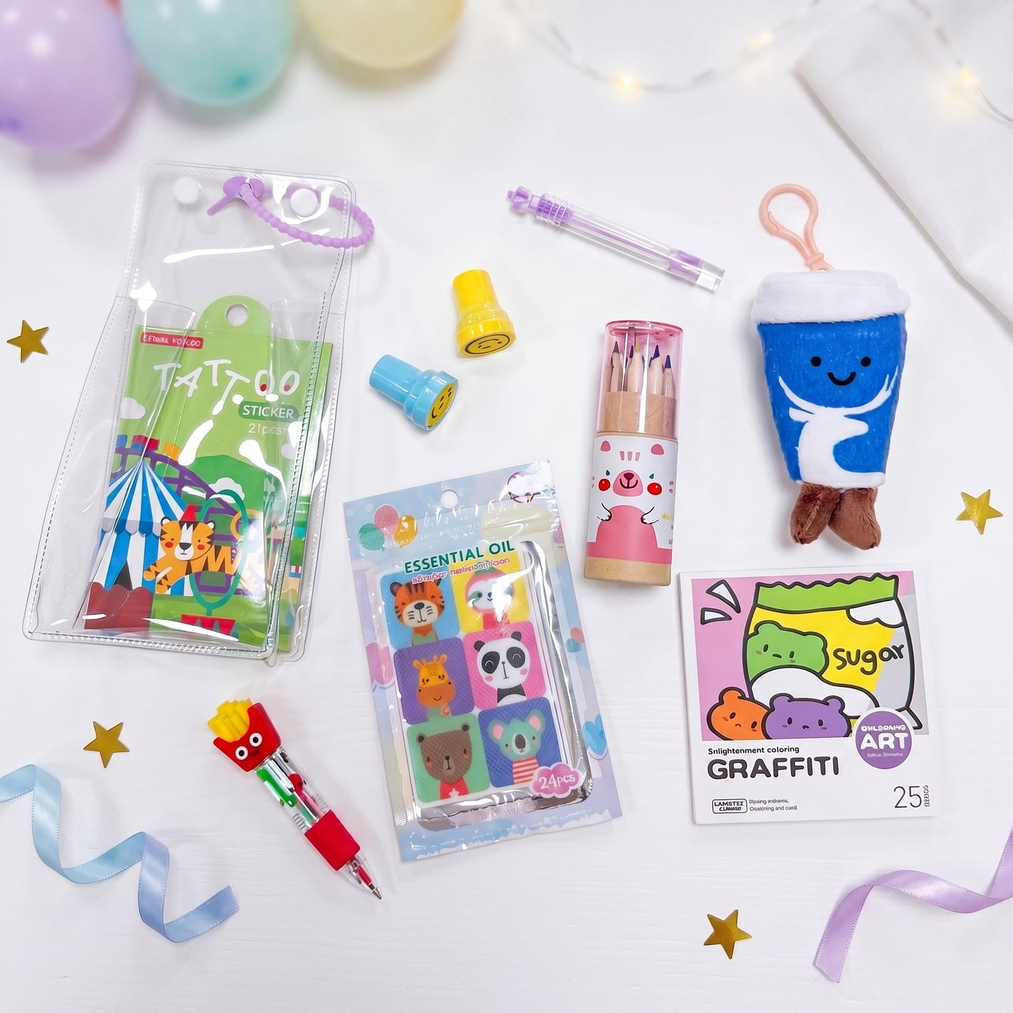 Plush Colouring Carrier Set