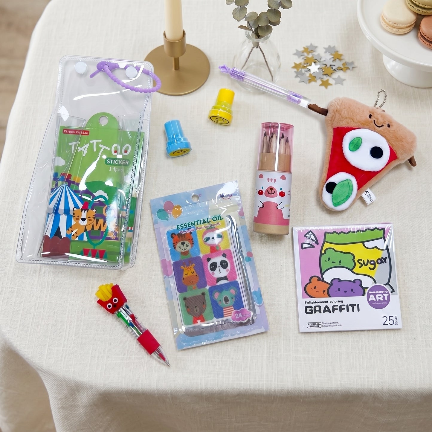 Plush Colouring Carrier Set
