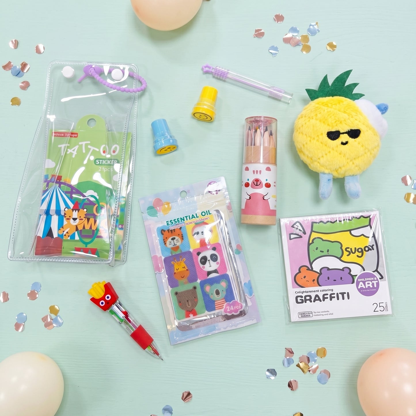 Plush Colouring Carrier Set