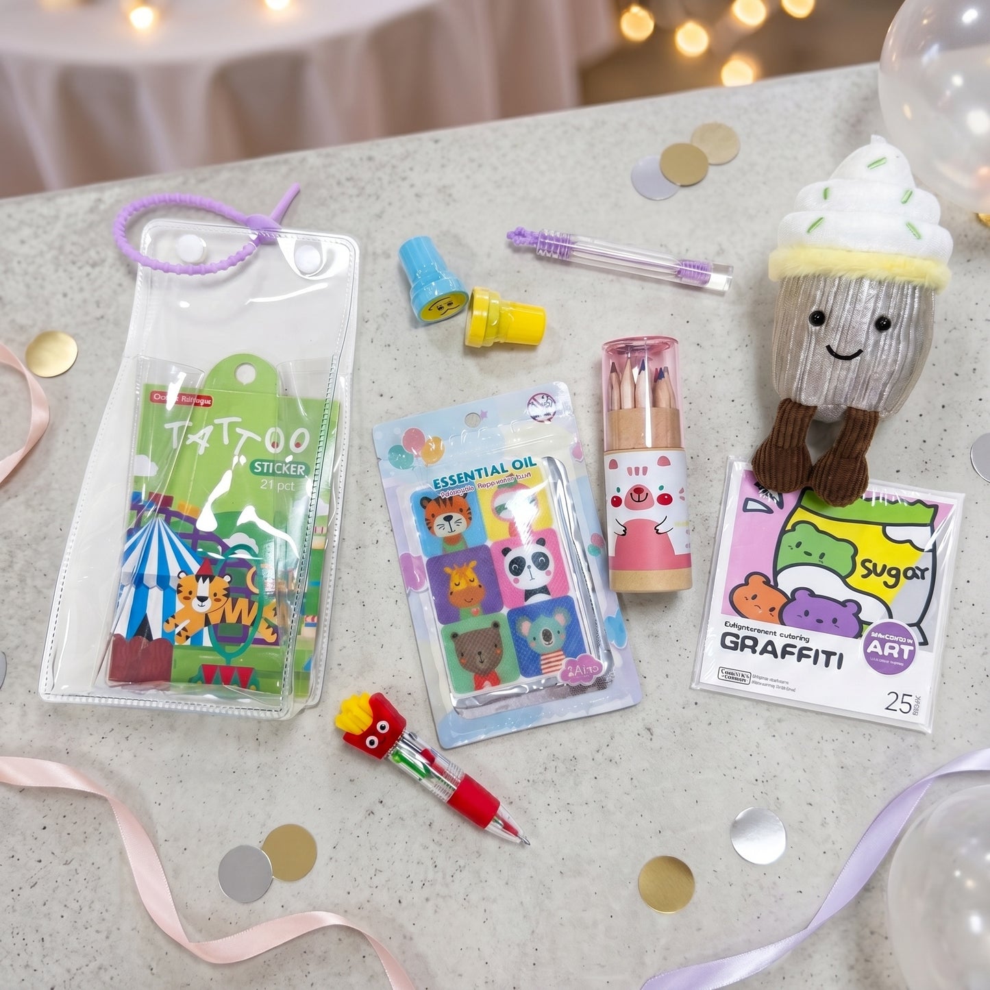 Plush Colouring Carrier Set