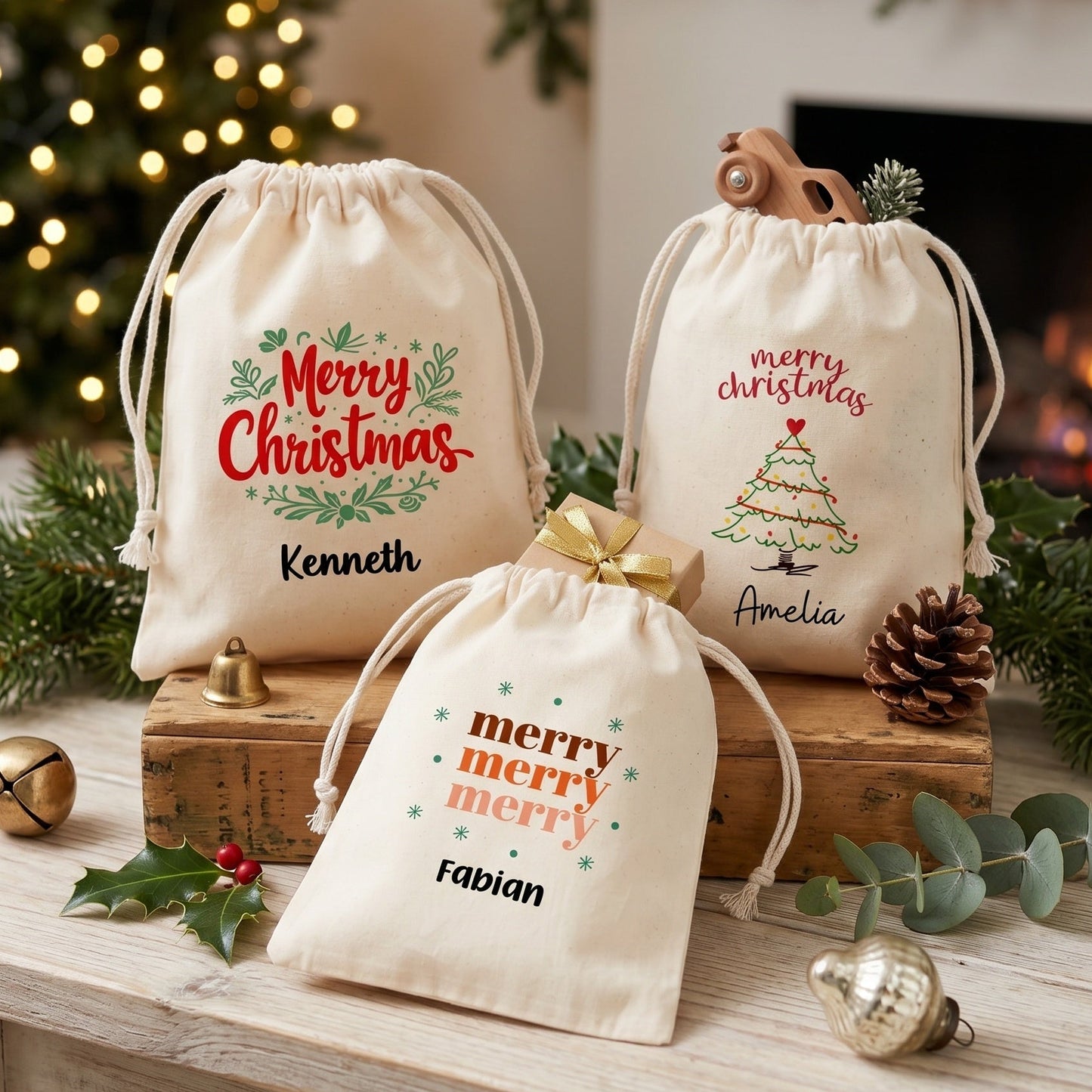 Christmas Season Favor Bags