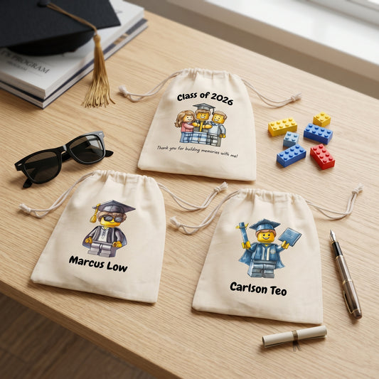 Graduation Figures Favor Bags