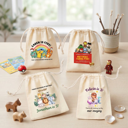 Birthday Theme&nbsp;Favor Bags