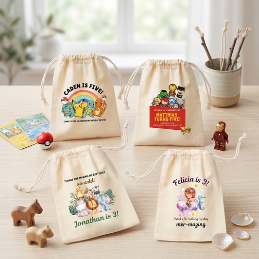 Birthday Theme&nbsp;Favor Bags