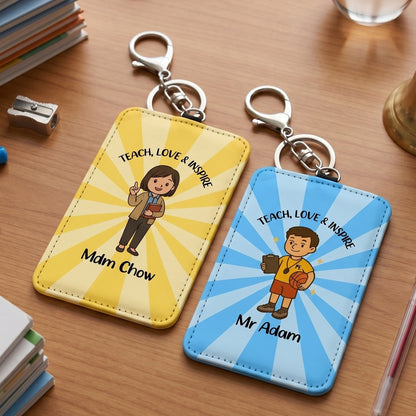 Teach, Love & Inspire Keychain Card Holders