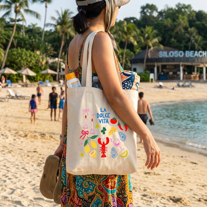 Canvas A4 Tote Bag - Summer Vibes