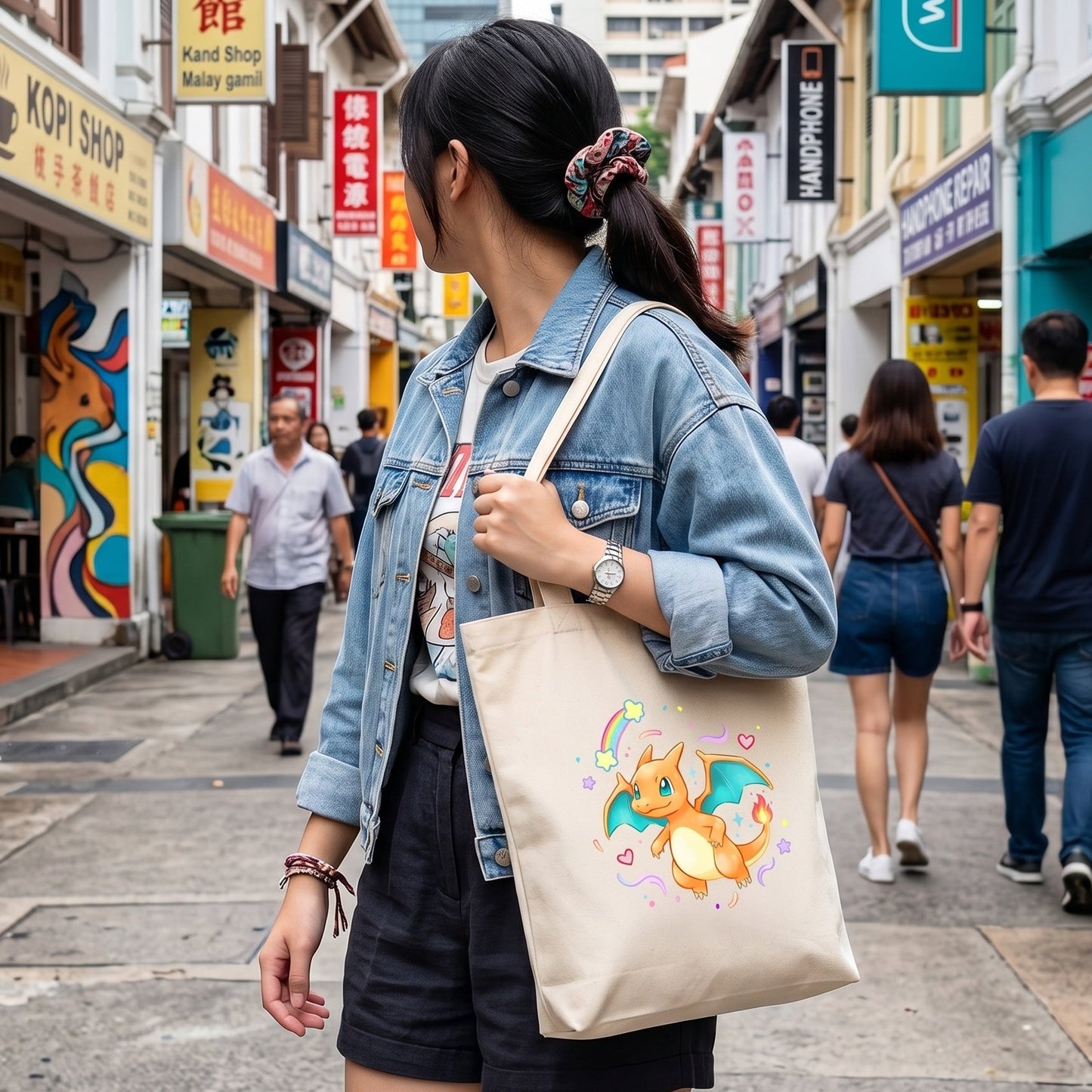 Canvas A4 Tote Bag - Pokemon Series