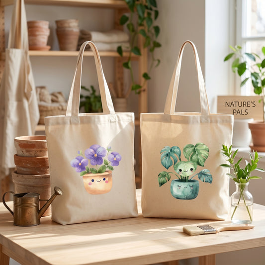 Canvas A4 Tote Bag - Plant Lover