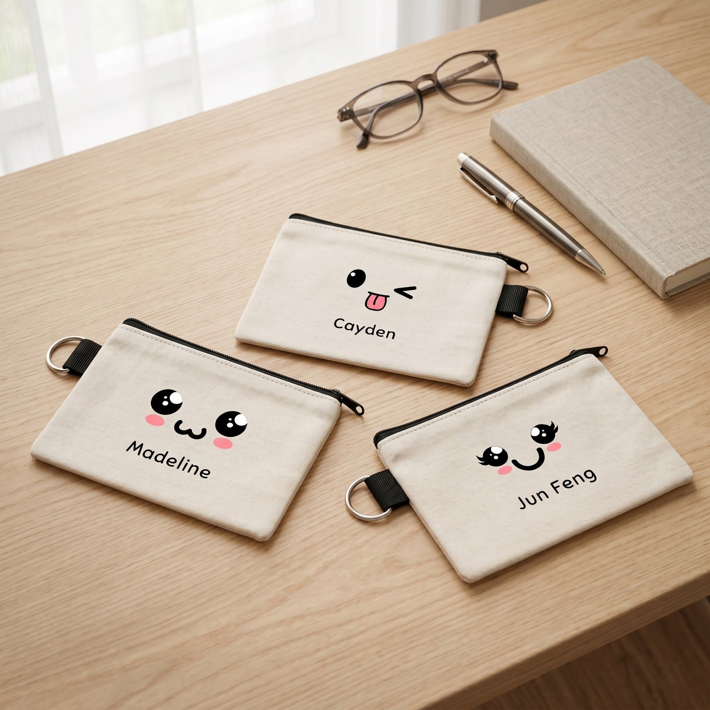 Emoji Faces - Keyring Coin Purse