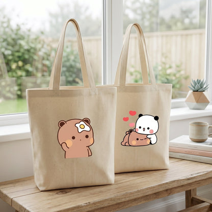 Canvas A4 Tote Bag - Bubu & Dudu