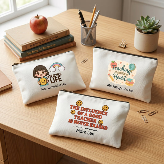 Teachers Essential Canvas Zipper Pouch