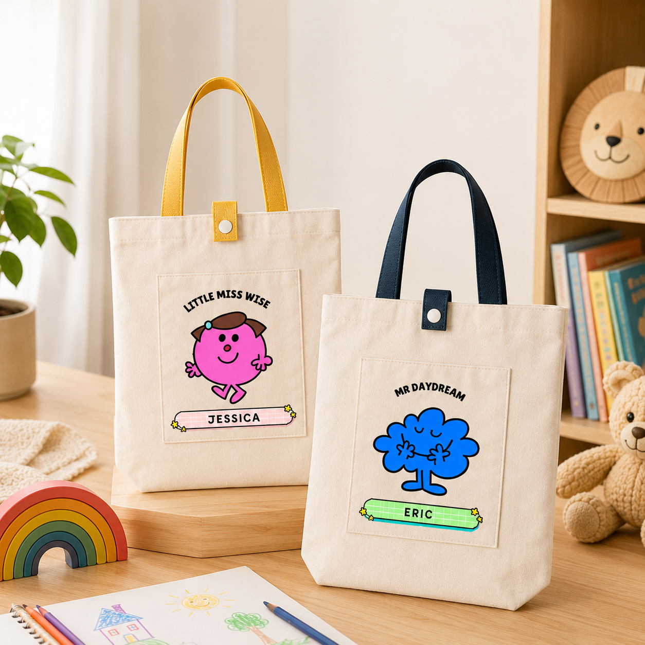 Little Miss/ Mr Men Custom Tote