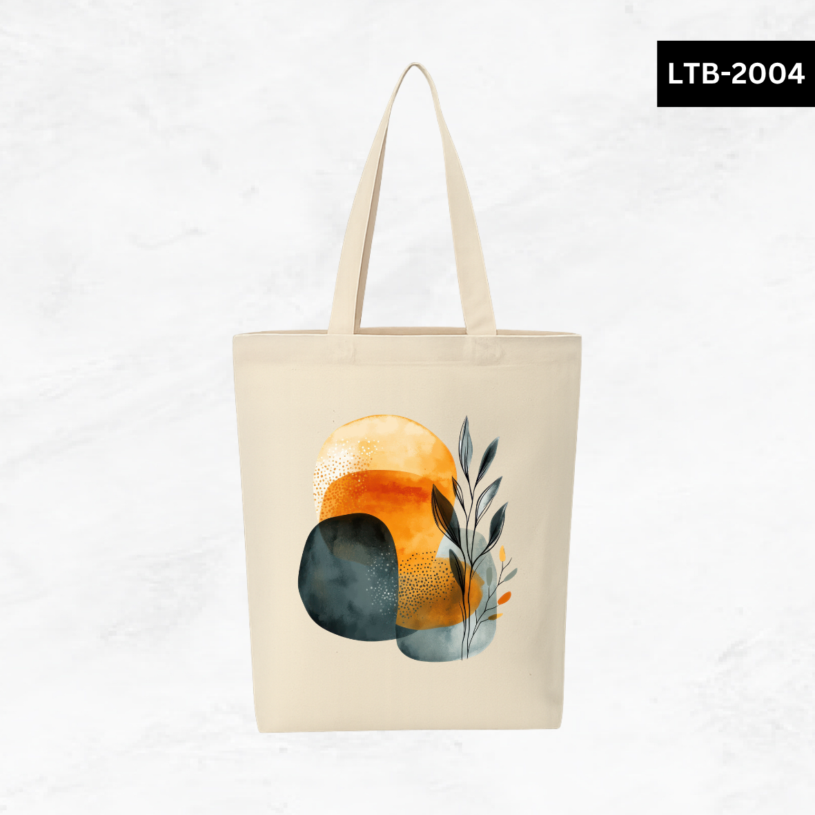 Canvas A4 Tote Bag - Abstract Shapes