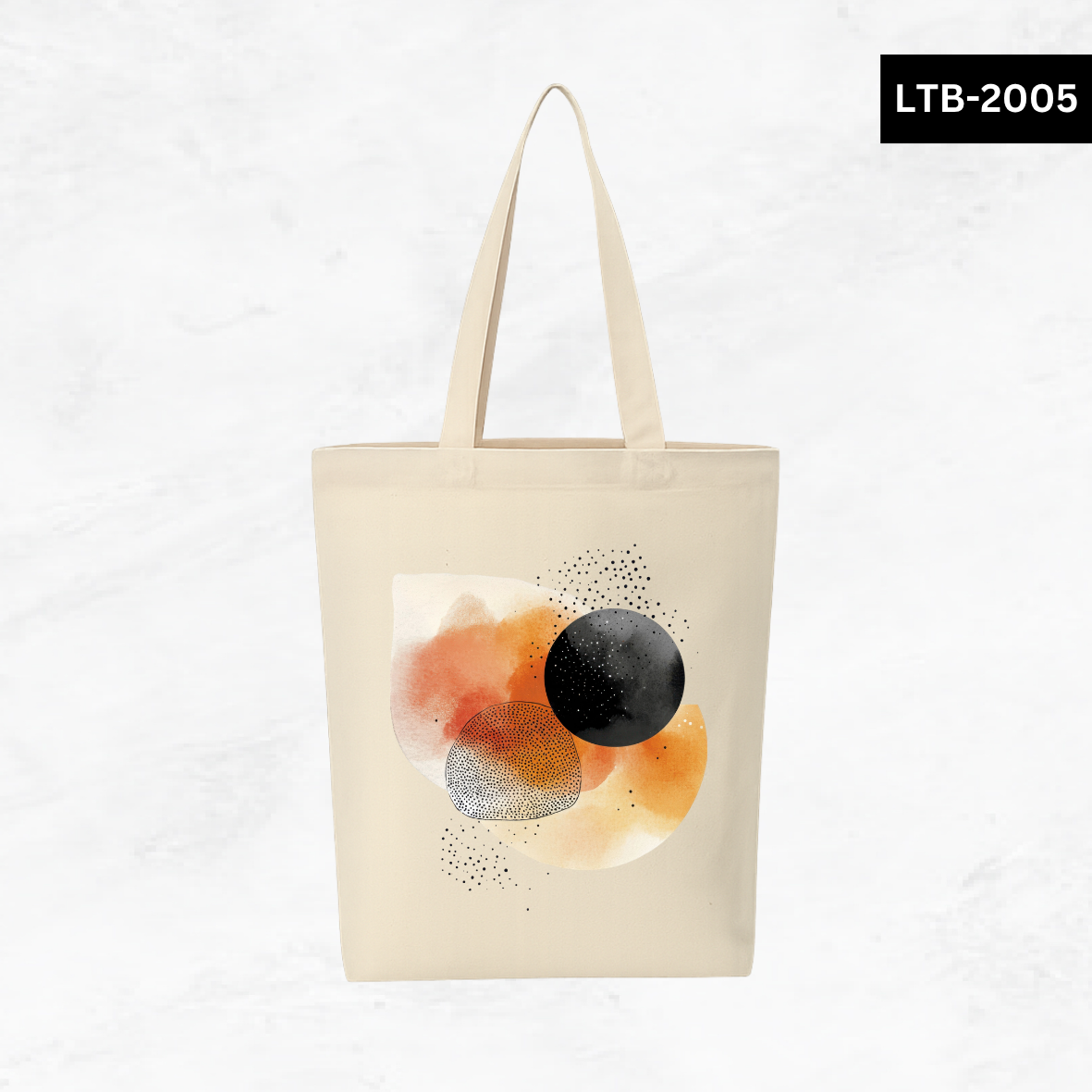 Canvas A4 Tote Bag - Abstract Shapes