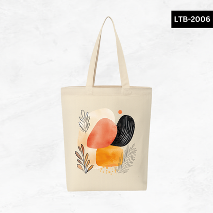 Canvas A4 Tote Bag - Abstract Shapes