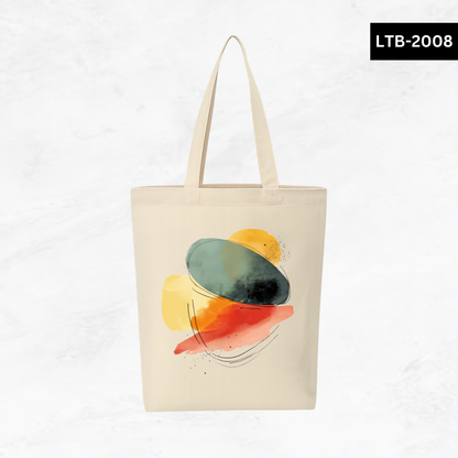 Canvas A4 Tote Bag - Abstract Shapes