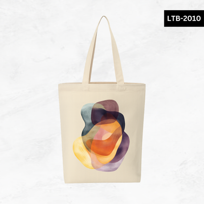 Canvas A4 Tote Bag - Abstract Shapes
