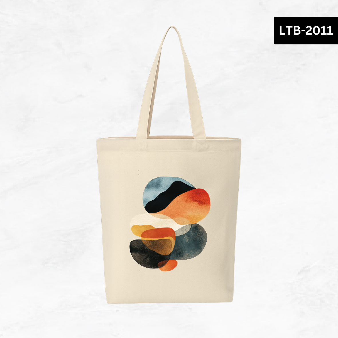 Canvas A4 Tote Bag - Abstract Shapes