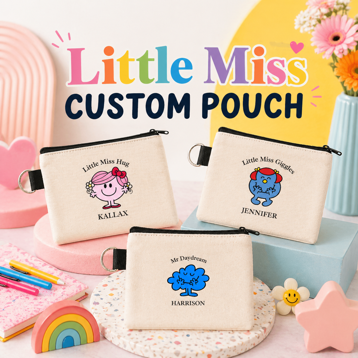 Litte Miss & Mr Little Series - Keyring Coin Purse