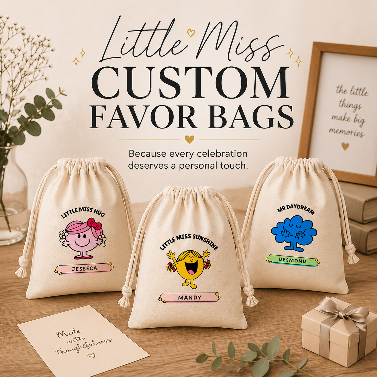 Little Miss/ Mr Series Favor Bags – Gift Origins