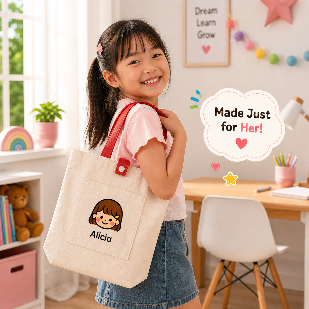 Mini Me Avatar Name Tote