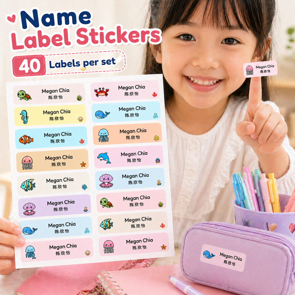 Water-Proof Name Label Stickers