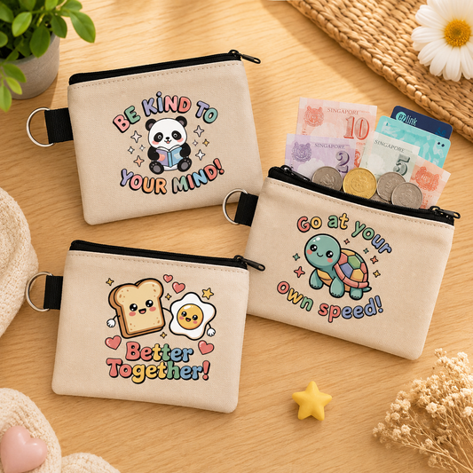 PositiveVibes - Keyring Coin Purse