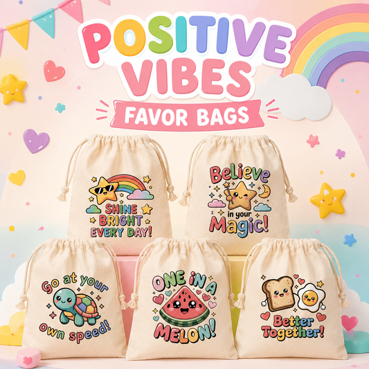 Positive Vibes Favor Bags