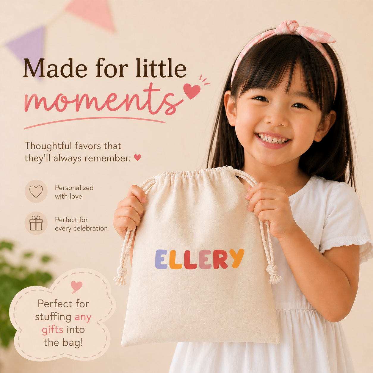 Signature Name Favor Bags