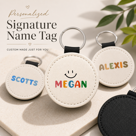Signature Round Keytag
