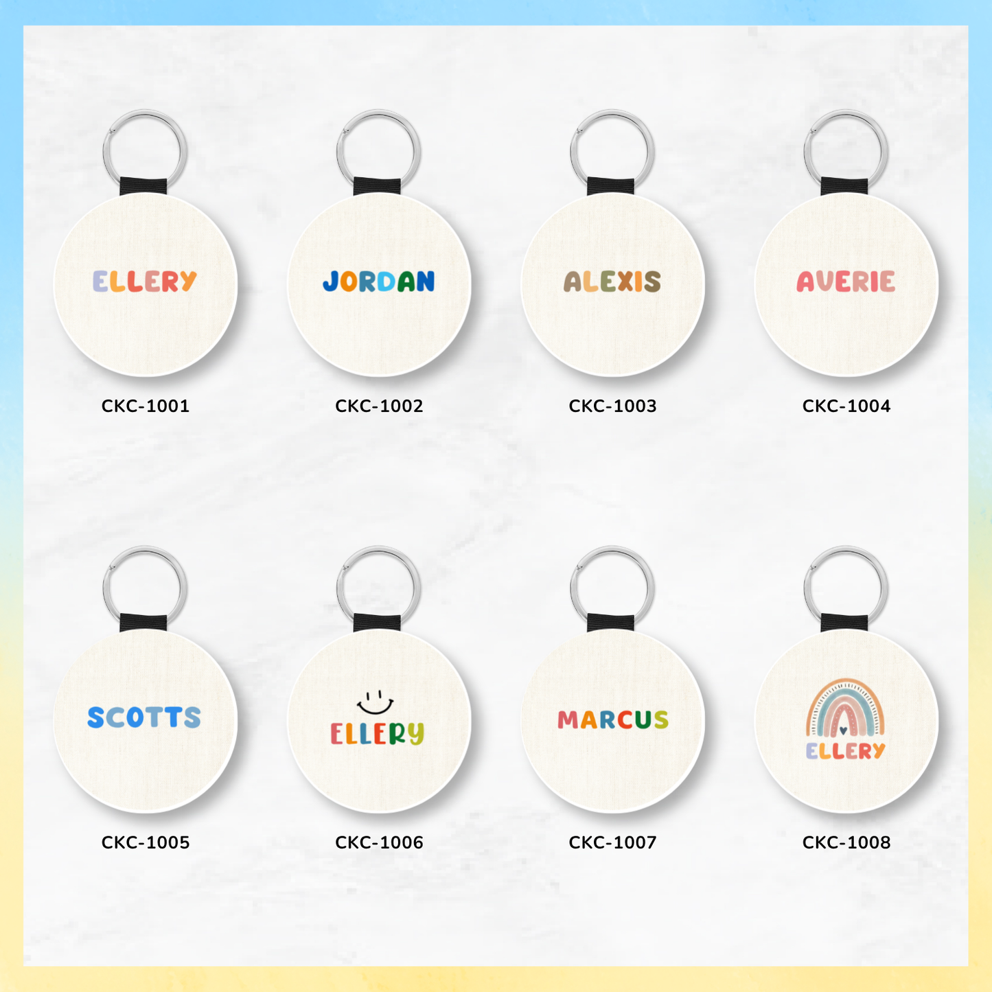 Signature Round Keytag
