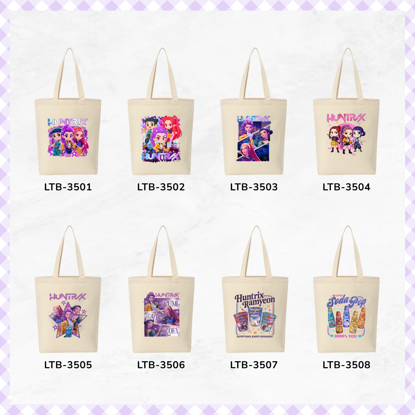 Canvas A4 Tote Bag - Demon Hunters