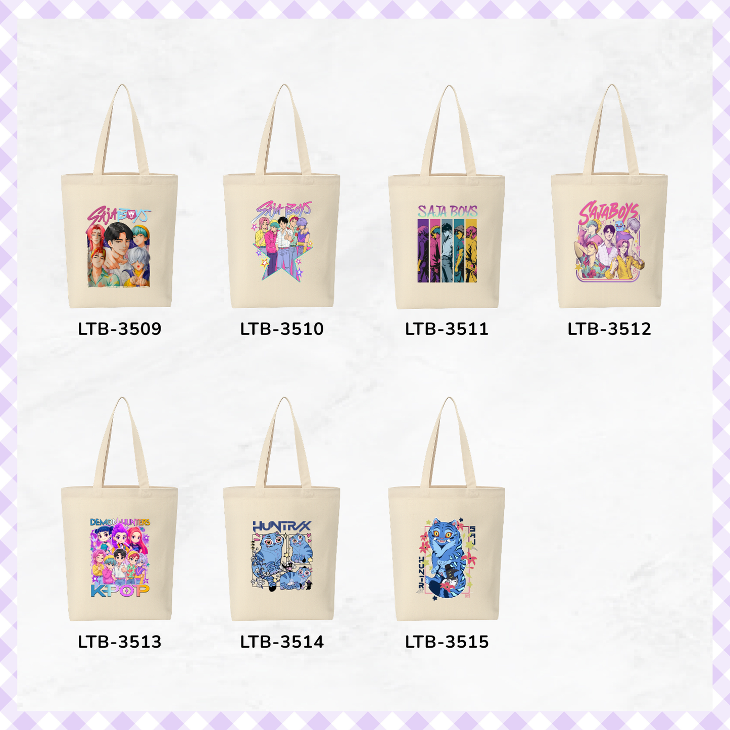Canvas A4 Tote Bag - Demon Hunters