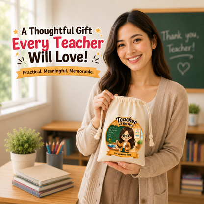 Teacher Of the Year Custom Favor Bags