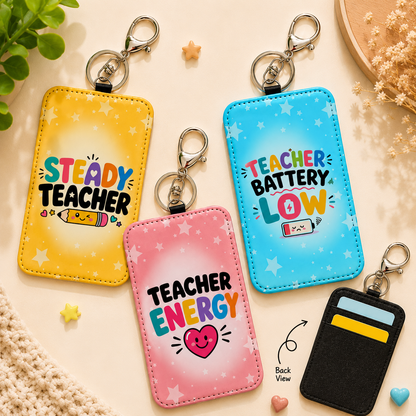TeacherVibes - Keychain Card Holders