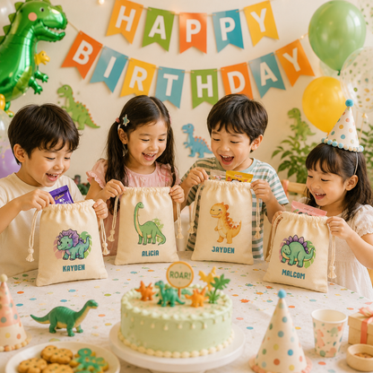 Tropical Dino Favor Bags