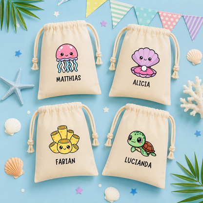 Under the Sea Animals Custom Favor Bags