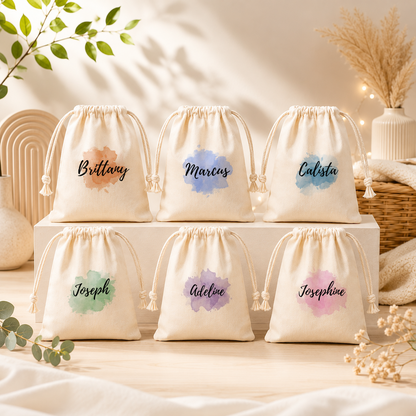 Watercolour Splash Custom Favor Bags